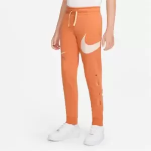 Image of Nike Fleece Swoosh Joggers Junior Boys - Orange