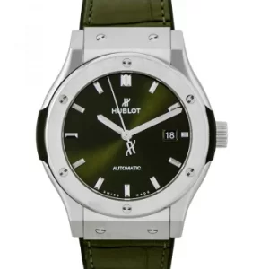 image of Classic Fusion Green Titanium Automatic Green Dial Mens Watch