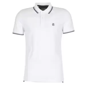 Image of Selected SLHNEWSEASON mens Polo shirt in White - Sizes XXL,S,M,L,XL