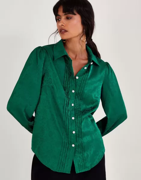 Image of 'Sophie' Jacquard Blouse