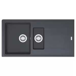 Image of Franke Titan 1.5 Bowl Reversible Composite Kitchen Sink - Graphite Grey
