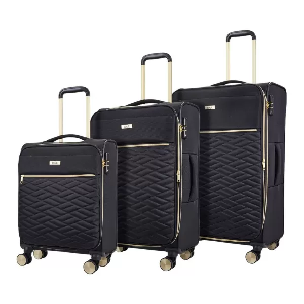 Image of Rock Luggage Sloane ZW87501 Black Suitcase 3Pcs Set