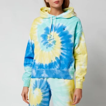 image of Polo Ralph Lauren Womens Tie Dye Hooded Sweatshirt - Tie Dye - L