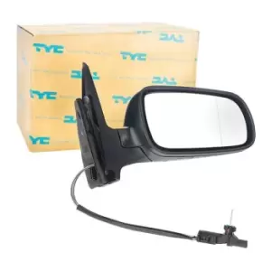 image of TYC Wing mirror VW 337-0013 1J1857508,1J185750801C,1J1857522B Outside mirror,Side mirror,Door mirror,Side view mirror,Offside wing mirror 1J1857522C