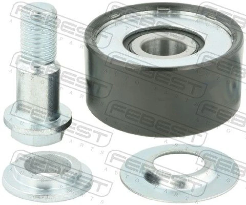 Image of Deflection / guide pulley, V-ribbed belt FEBEST 0188-VDJ200S