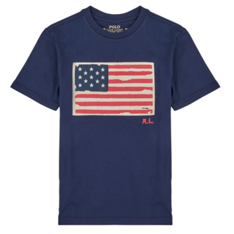Image of Polo Ralph Lauren Short Sleeve T-Shirt Navy Blue Baby 8Y;10/12Y