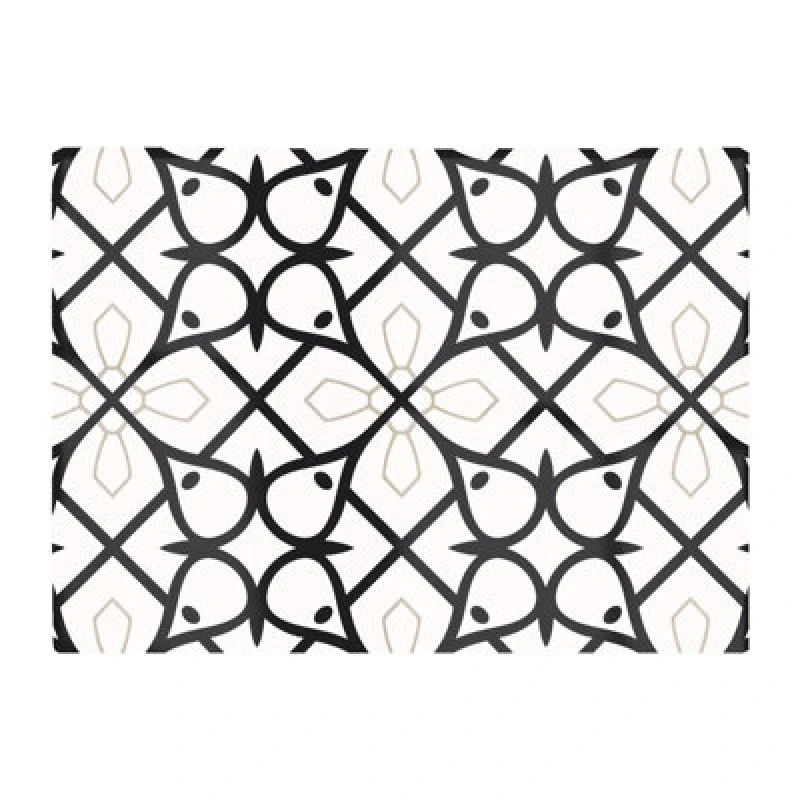 Image of Warren Reed Designer Arabic Style Pattern Glass Chopping Board
