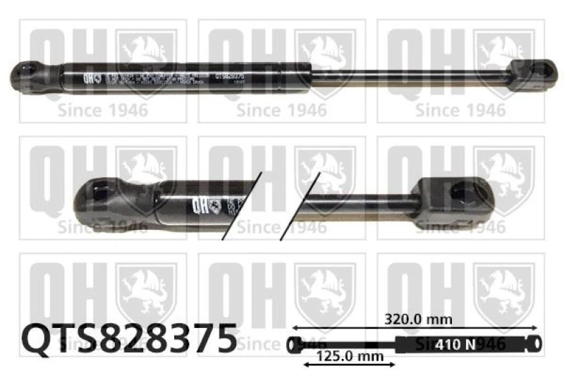 Image of QUINTON HAZELL Bonnet strut QUINTON HAZELL QTS828375