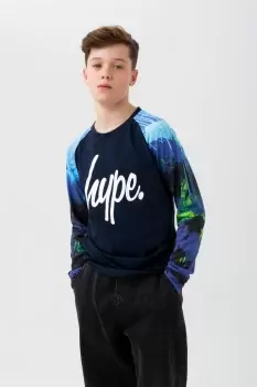 Image of Reef Spray Script Long Sleeve T-Shirt