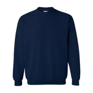 Image of Gildan Childrens Unisex Heavy Blend Crewneck Sweatshirt (Pack Of 2) (L) (Navy)