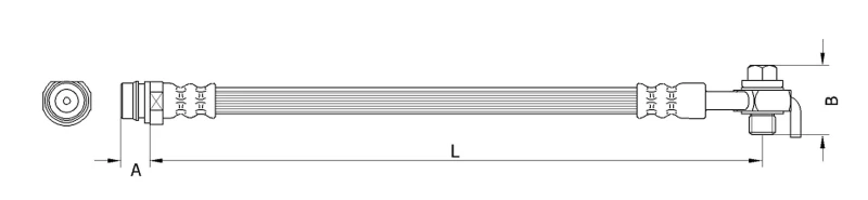 Image of Brake hose METZGER 4110800
