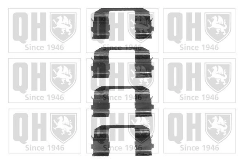 Image of QUINTON HAZELL Brake pad fitting kit QUINTON HAZELL BFK672