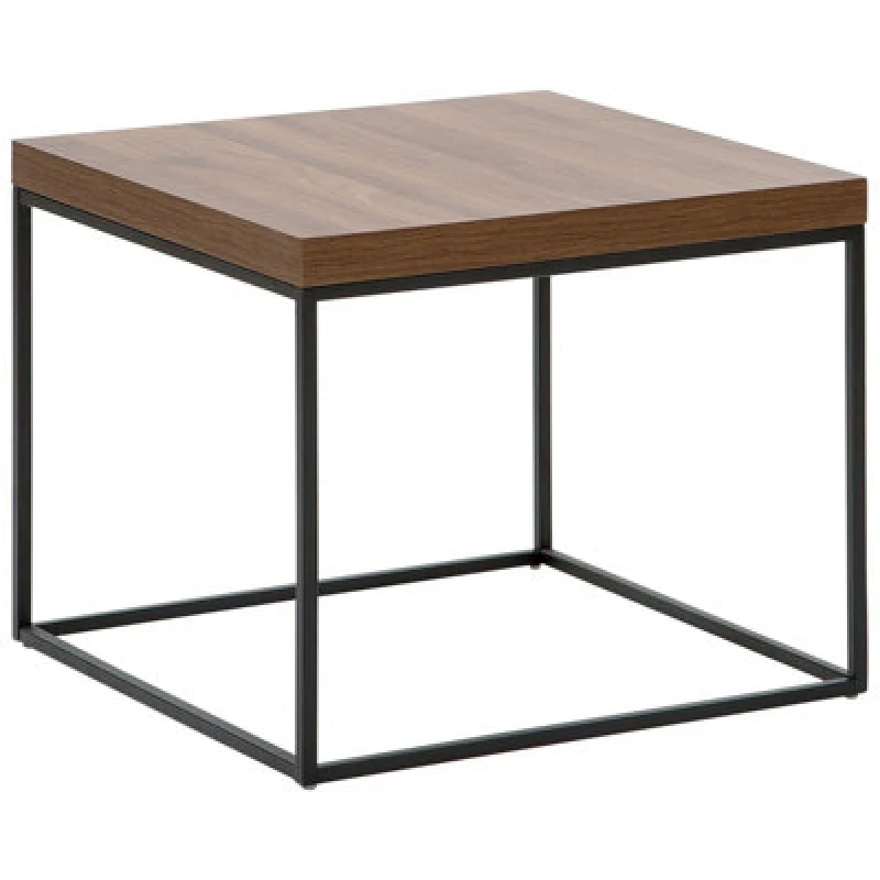 Image of Beliani Industrial Side Table Delano Dark Brown