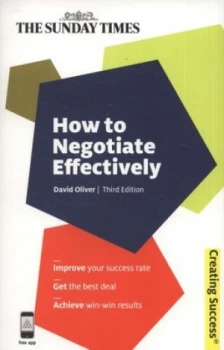 Image of How to Negotiate Effectively by David Oliver Book