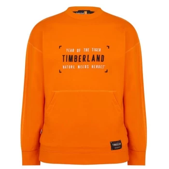 Timberland Logo Crew Sweatshirt - Orange