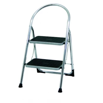 Image of GPC Chrome Plated Folding Steps 2 Treads