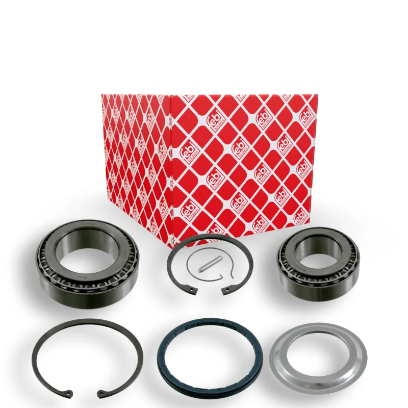 Image of FEBI BILSTEIN 15334 Wheel bearing kit with fastening/mounting material, Rear Axle Right Wheel Bearing Kit (654)