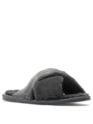 Image of Clarks Dream Lux Slippers, Grey, Size 4, Women