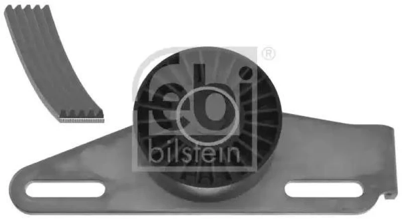 Image of FEBI BILSTEIN 100306 V-ribbed belt set with tensioner element V-Ribbed Belt Set (542)