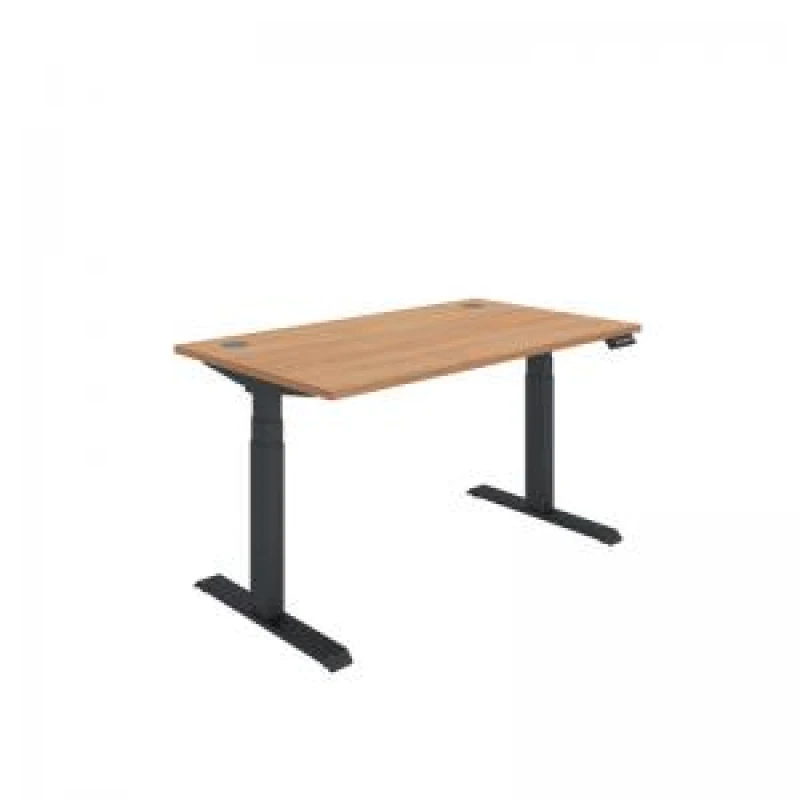 Image of Polaris Dual Motor Sit/Stand Desk 1400x800 Beech/Black KF800110