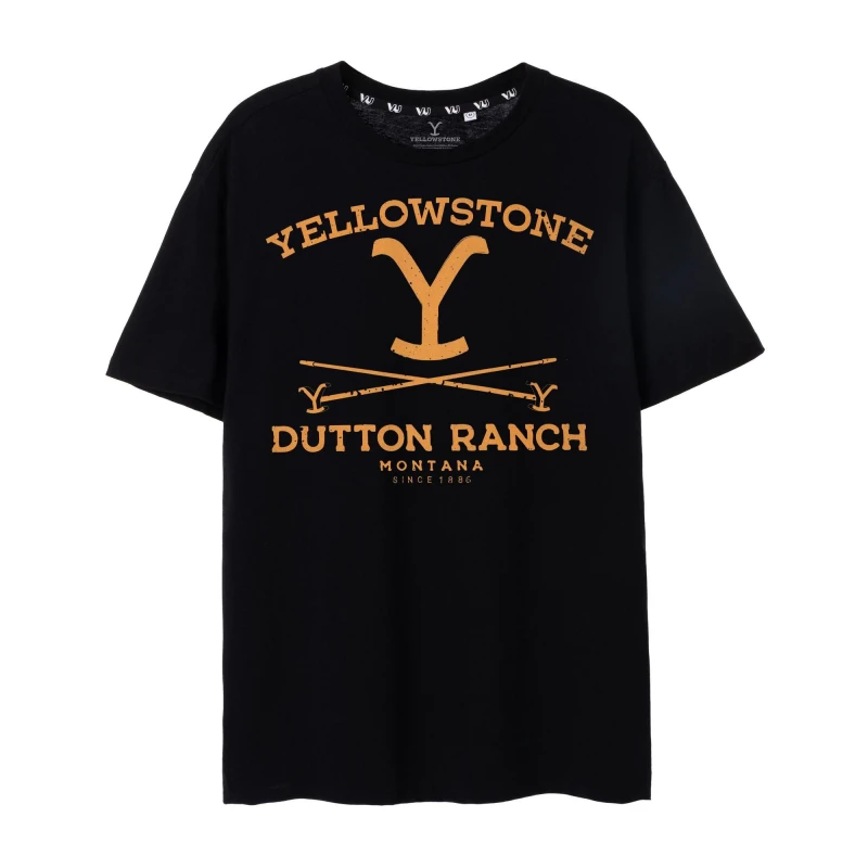 Image of Yellowstone Short Sleeved T-Shirt Black