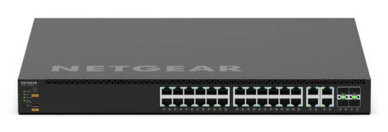 Image of Netgear Netgear MSM4332 Managed L3 Power over Ethernet (PoE) 1U Black MSM4332-100NES