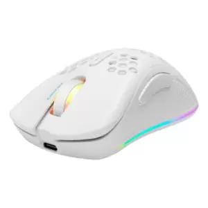 image of Deltaco White Line Wm80 Wireless Lightweight Gaming Mouse RGB - White