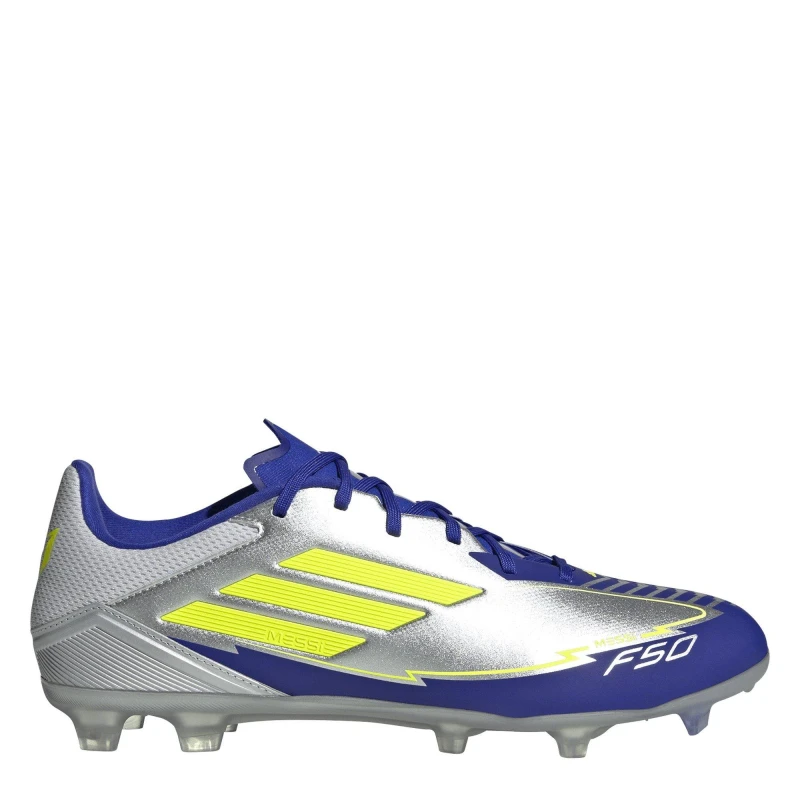 Image of adidas Messi F50 Academy Adults Firm Ground Football Boots - Silver Silver 7