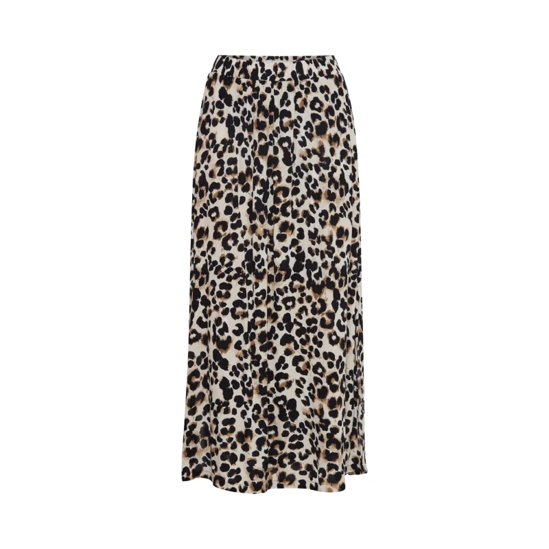 Image of Ichi Womens printed skirt Ichi Marrakech 8 Beige Female M