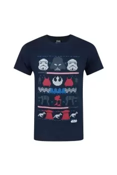 image of Dark Side Fair Isle Christmas T-Shirt