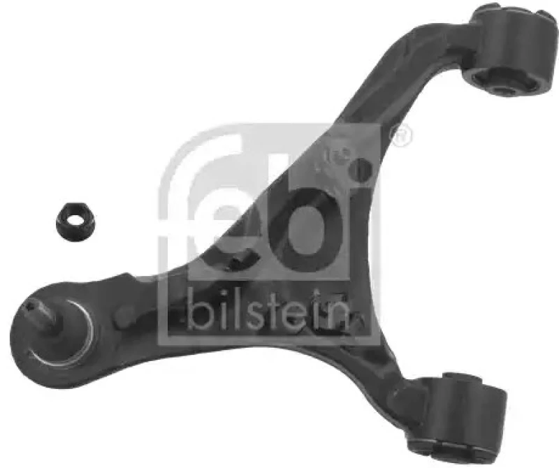 Image of FEBI BILSTEIN 49243 Suspension arm Control Arm, Cast Steel, Upper, with ball joint, with rubber mounts Cast Steel Track Control Arm (273)