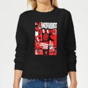 Image of The Incredibles 2 Poster Womens Sweatshirt - Black