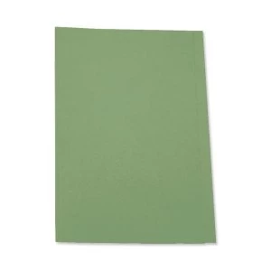 Image of 5 Star A4 Square Cut Folder Recycled Pre-punched 250gsm Green Pack of 100