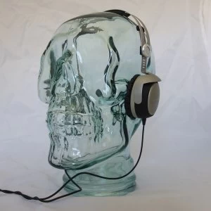 image of AMP3 Luxury Glass Skull Headphones Stand