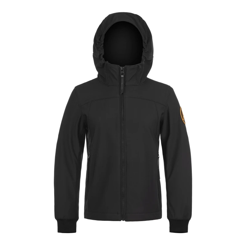 Image of Arctic Army Kids Bathurst Weather Resistant Long Sleeve Softshell Jacket Black unisex 8Y