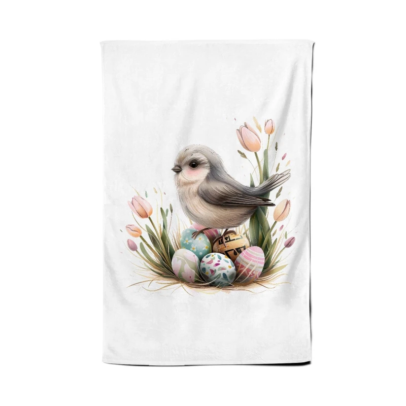 Image of Warren Reed - Designer Sweet Easter Cuckoo Tea Towel Multicolor Unisex