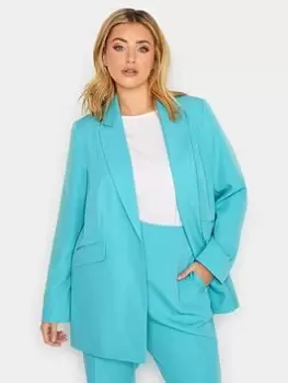 image of Yours Tailored Blazer Blue Size 16, Women