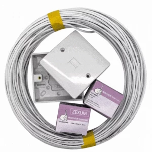 Image of Zexum Telephone Cable Kit - 50 Meters