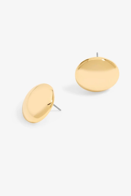 Image of Jon Richard Gold Plated Dome Earrings Jewellery Sets One Size Gold 70980910000
