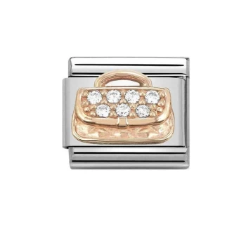 Image of Nomination CLASSIC Rose Gold Handbag With Zirconia Charm 430302/31 *