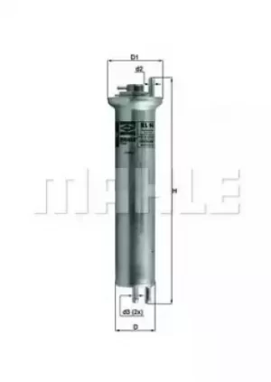 image of Fuel Filter KL96 78501991 by MAHLE Original