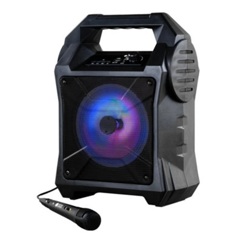 Image of Wicked Gizmos Portable Karaoke Boombox: Bluetooth Amplifying Speaker Black unisex