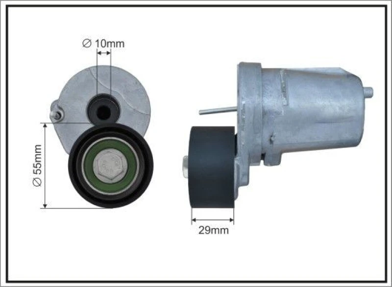 Image of CAFFARO Tensioner Lever, v-ribbed belt CAFFARO 500036SP