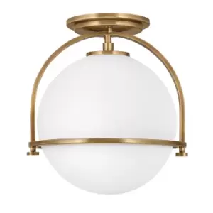 Image of Hinkley Somerset Globe Ceiling Light Heritage Brass