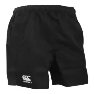 image of Canterbury Mens Advantage Elasticated Sports Shorts (L) (Black)