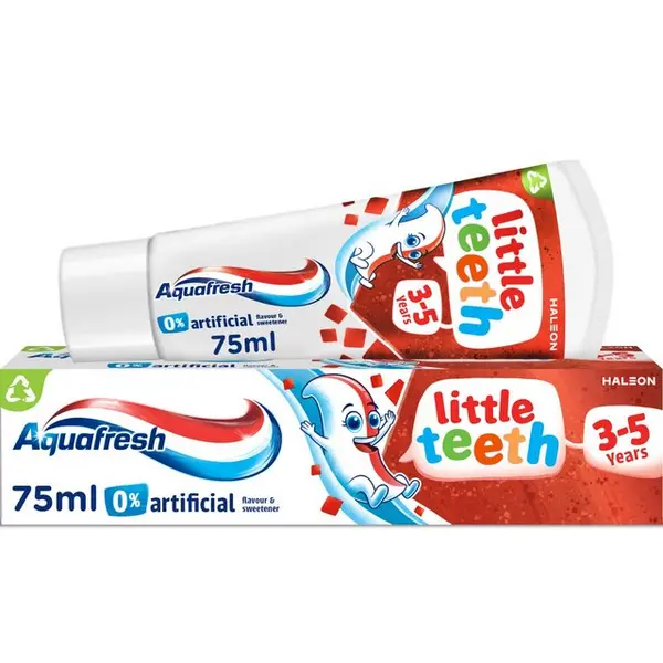 image of Aquafresh Little Teeth Gentle Mint Toothpaste 75ml