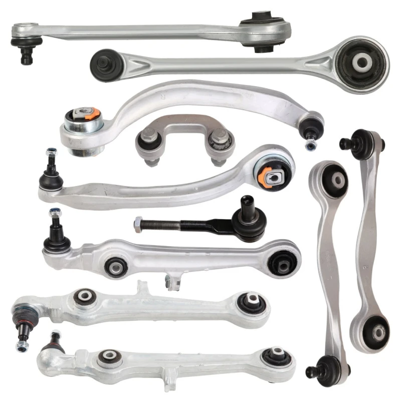 Image of RIDEX 772S0757 Control arm repair kit with suspension rod, Front Axle Left, with accessories Aluminium Suspension Kit (772)