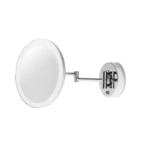 Image of Reflex LED Bathroom Magnifying Adjustable Wall Light Chrome, Mirror IP44