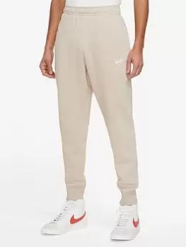 Image of Nike Nsw Club Fleece Joggers, Tan, Size 2XL, Men