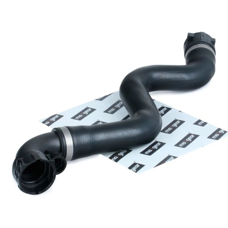 Image of MAXGEAR 18-0398 Radiator Hose Rubber, Upper Left Plastic, Rubber Radiator Hose (475)